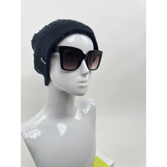 Quay Icy Dark Brown 52mm Gradient Square Oversized Sunglasses main image 5